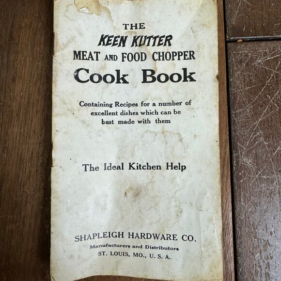 Keen Kutter Meat & Food Chopper with original‎ Booklet Shapleigh Hardware STL Mo - Picture 10 of 11